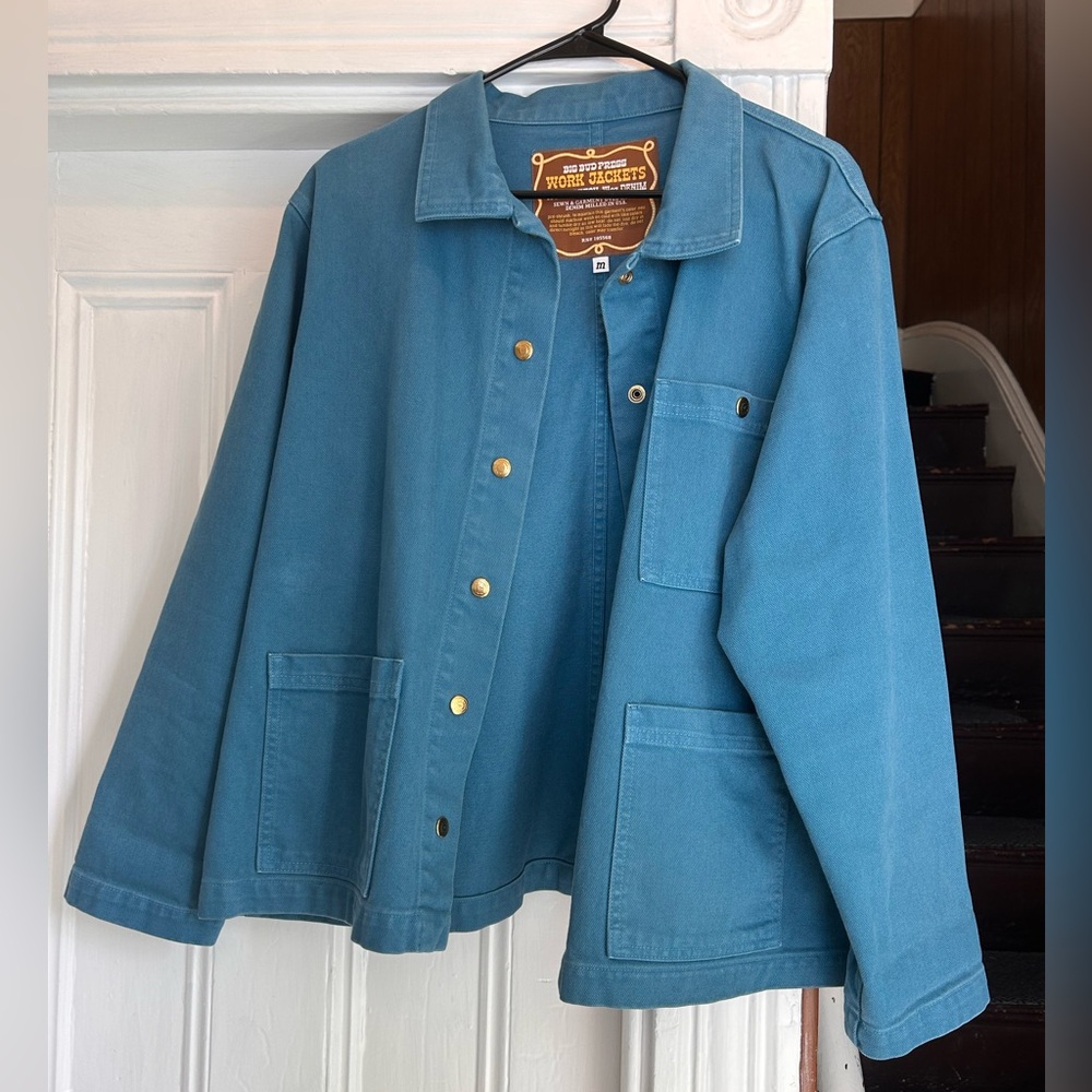 BBP DENIM WORK JACKET - MARINE BLUE